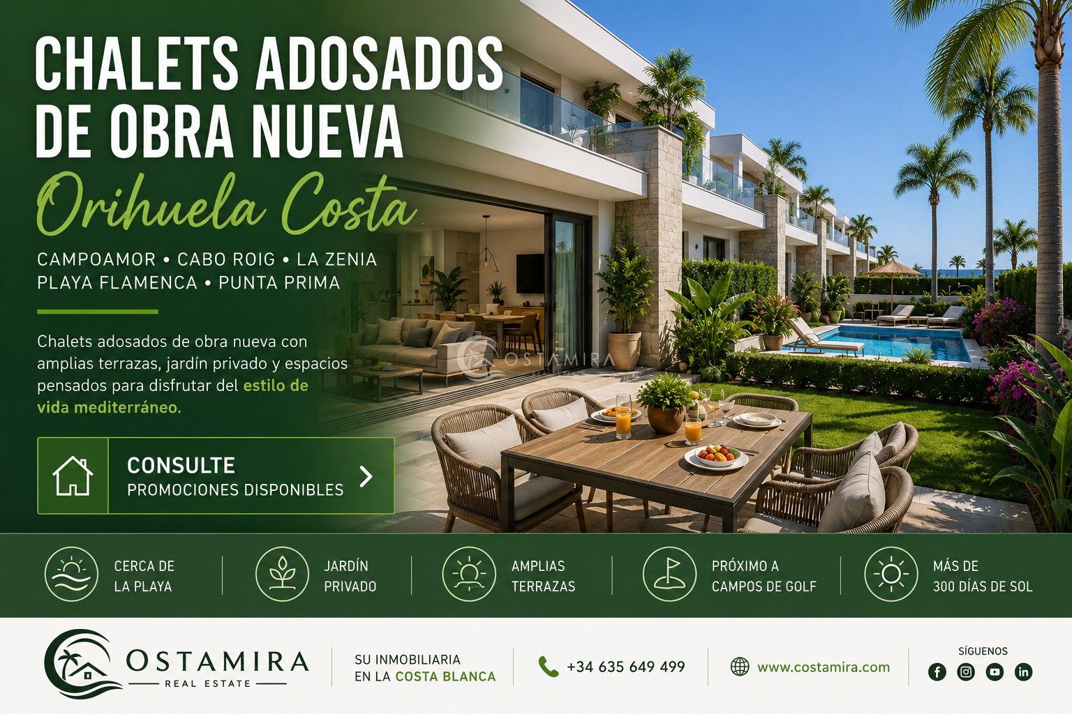 Buscas Chalet Adosado en Orihuela Costa