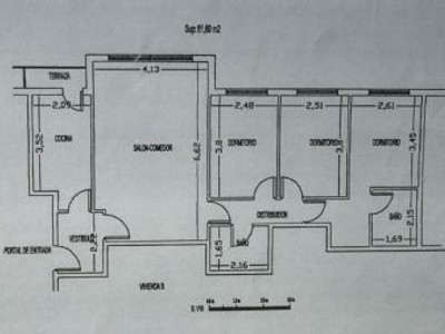 Piso en venta en Badames, con 3 dormitorios, 2 baños, plaza de garaje y trastero