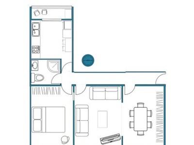 Piso en venta en Vitoria-gasteiz, Gorbea, con 1 dormitorio, baño y terraza