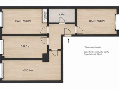 Piso en venta en Vitoria-gasteiz, Casco Medieval, con 2 dormitorios, baño y trastero