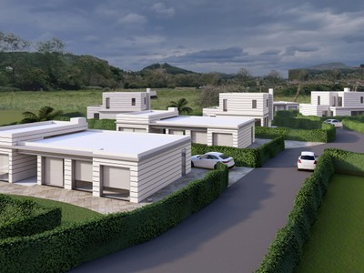 Chalet de obra nueva en venta en Samano, Helguera, con 3 dormitorios, 2 baños, aseo, terraza y terreno