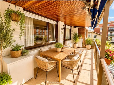 Piso en venta en Getxo, Illeta, con 3 dormitorios, 2 baños y 2 terrazas