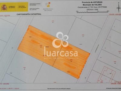 Terreno edificable en venta en Luarca, Alrededores Luarca, con terreno