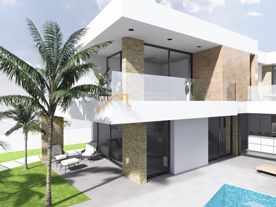 Villa de obra nueva en venta en San Pedro Del Pinatar, con 4 dormitorios, 3 baños y trastero