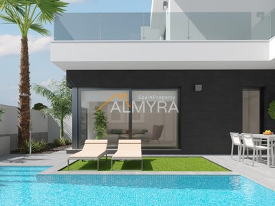 Villa de obra nueva en venta en San Javier, Roda Golf, con 3 dormitorios, 2 baños y trastero
