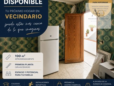 Piso en venta en Vecindario, con 3 dormitorios, 2 baños, aseo y balcón