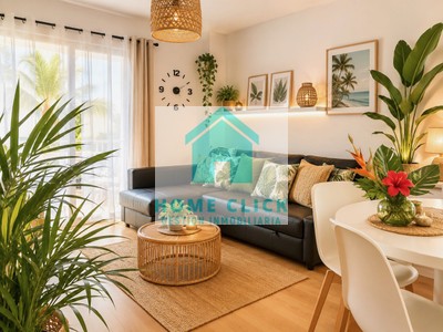 Apartamento en alquiler en Benalmadena, Santangelo Norte, con 1 dormitorio, baño, plaza de garaje, balcón y terraza