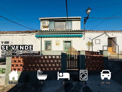 Casa en venta en Alcorneo, con 3 dormitorios, baño, 2 plazas de garaje, trastero y terraza