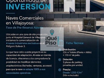 Nave comercial en venta en Villajoyosa