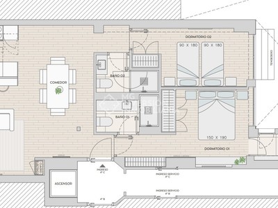 Piso en venta en Salamanca, con 2 dormitorios y 2 baños