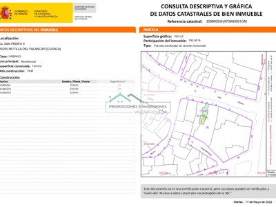 Casa en venta en Motilla Del Palancar