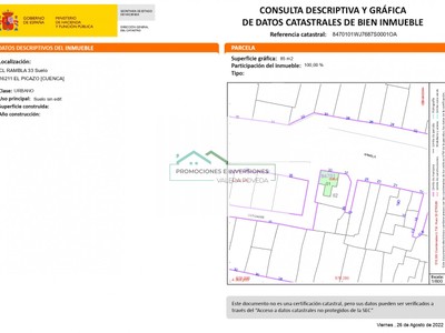 Terreno urbano en venta en El Picazo