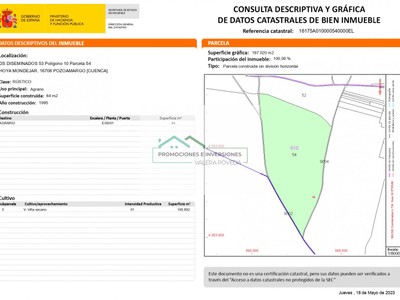 Terreno rural en venta en Pozoamargo