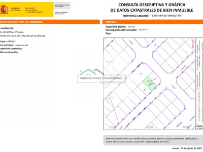 Terreno urbano en venta en Motilla Del Palancar