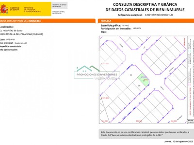 Terreno urbano en venta en Motilla Del Palancar