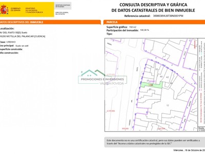 Terreno urbano en venta en Motilla Del Palancar