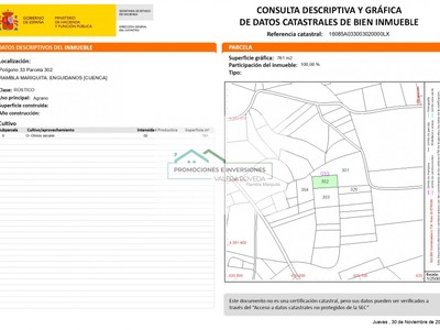 Terreno rural en venta en Enguidanos