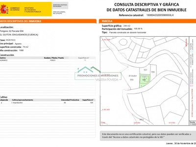Terreno rural en venta en Enguidanos