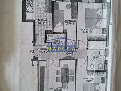Piso en venta en Castrillon, Raices, con 3 dormitorios, baño, aseo, plaza de garaje, trastero y terraza