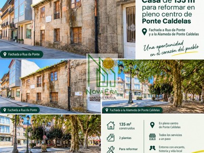 Casa en venta en Pontecaldelas, con 4 dormitorios, baño y balcón