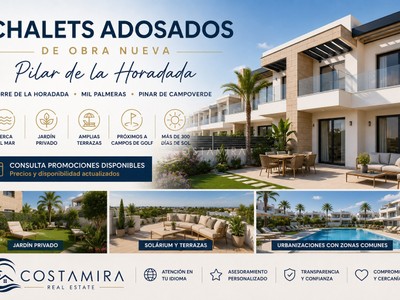 Chalets Adosados de Obra Nueva en Pilar de la Horadada, Costa Blanca