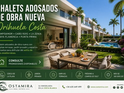 Chalets Adosados de Obra Nueva a la venta en Orihuela Costa, Costa Blanca