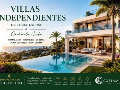 Villas Independientes de Obra Nueva a la Venta en Orihuela Costa, Costa Blanca